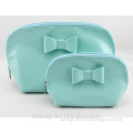 bow-tie kid skin cosmeitc bag , make up pouch by PU leather ,school tool bag for children
